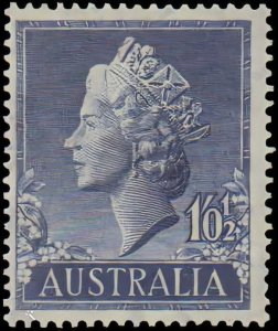 Australia 1955 Sc#279  QUEEN ELIZABETH II Single MH