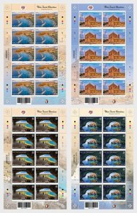 Malta 2024 SEPAC joint issue Main Tourist Attractions set of 4 sheetlets MNH