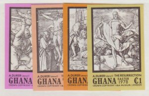 Ghana Scott #670-673 Imperf Stamps - Mint NH Set