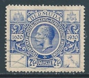 Bermuda #75 Used 2 1/2p Representative Institutions