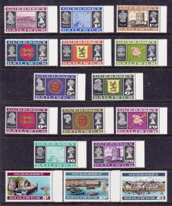 GUERNSEY   8-23 MNH 1969-70 Pictorial Definitives