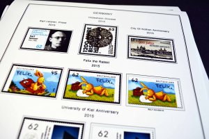 COLOR PRINTED GERMANY 2011-2020 STAMP ALBUM PAGES (89 illustrated pages)