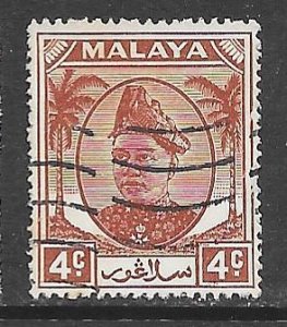 Malaya Selangor 86: 10c Sultan Hisamuddin Alam Shah, used, F-VF