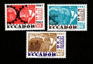 Ecuador # 715-717 Mint!