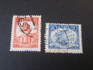 Estonia 1932 Sc 108,111 FU