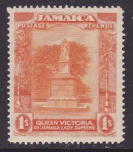 Jamaica-Sc#96- id12-unused og hinged 1sh Monument-1921-3-