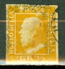 Italy Two Sicilies 10 used thins CV $800