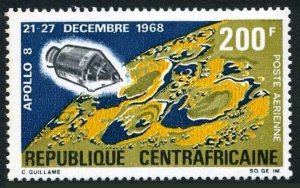 Central Africa C73, MNH. Mi 195. Moon mission of Apollo 8, 1st men in orbit,1969