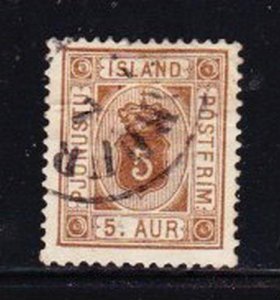 Album Treasures Iceland Scott # O5  5a Official Stamp VFU CDS