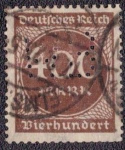 Germany 232 1923 Used Perfin