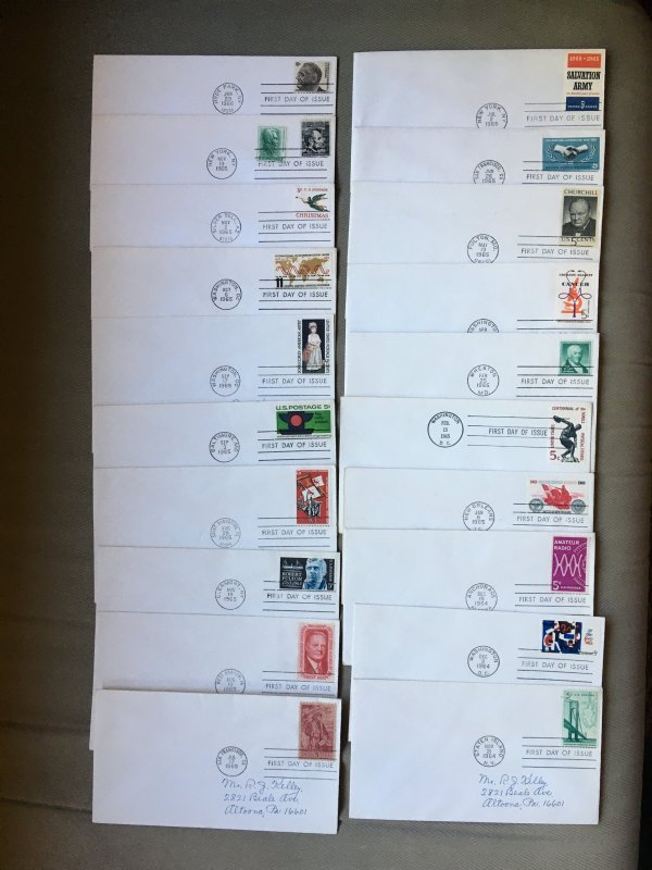 US FDCs Collection 1959-67 - 130+ different.
