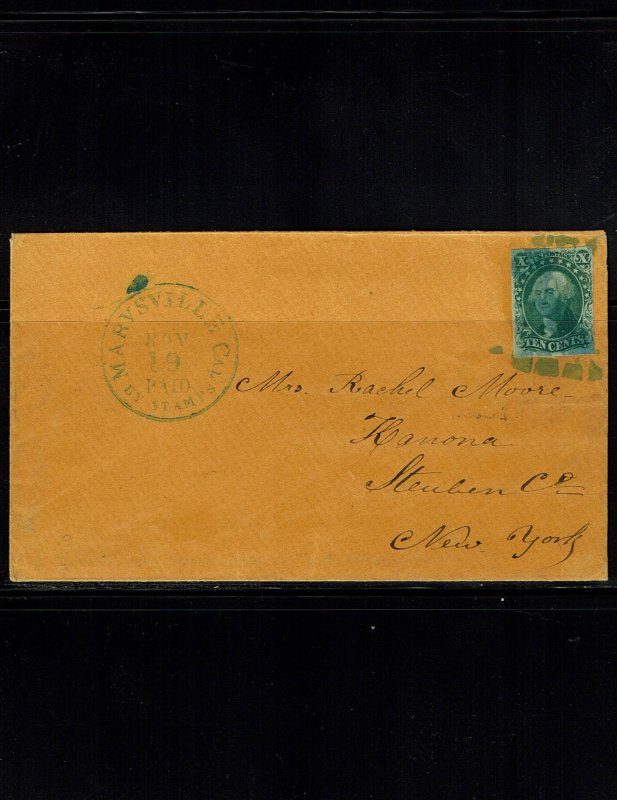 Scott #14 VF on cover. With 2010 PF certificate.