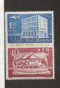 ROMANIA Sc C161 NH issue of 1964 - PAIR - EXPO