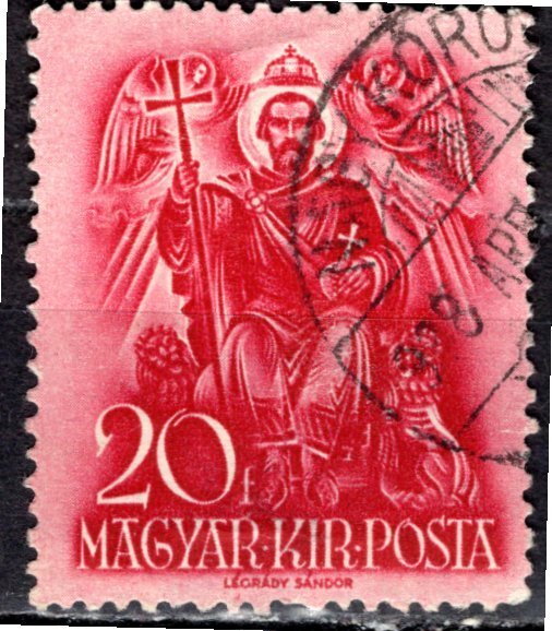 Hungary; 1938: Sc. # 518: Used Single Stamp