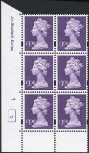 UC16 Three Pound Dull Violet Enschede U/M Cylinder 1 No Dot (5)