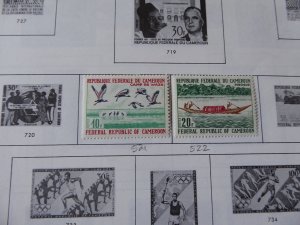 Cameroun 1916-1982 Stamp Collection on Album Pages