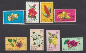 J39807, JL Stamps 1969 & 1975 samoa sets mnh #304-7,411-4  flowers