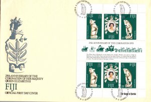 Fiji 384 Souvenir Sheet U/A FDC