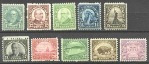 [M16]   US #692-701 MNH OG Rotary Press SET w/ Compound [11X10.5] Perforations