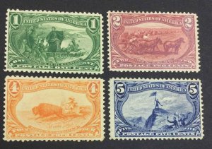 MOMEN: US STAMPS #285-288 MINT OG NH LOT #74136 