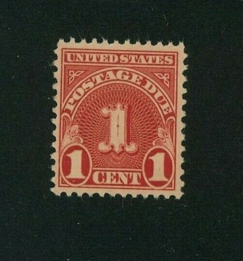 US 1931 1c dull carmine Postage Due, Scott J80 Mint No Gum, Value = 25c