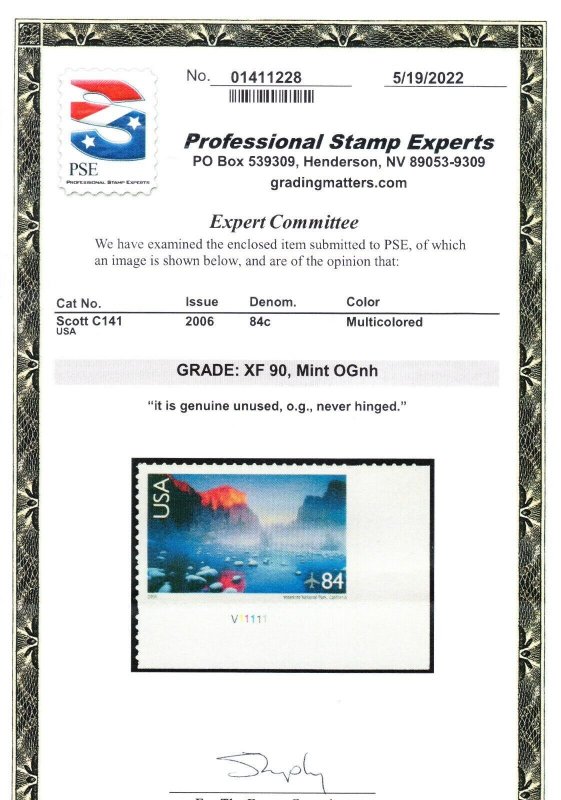 MOstamps - US #C141 Mint OG NH Graded 90 with PSE Cert - Lot # MO-3623 SMQ $15 