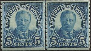 # 602 MINT NEVER HINGED DARK BLUE THEODORE ROOSEVELT