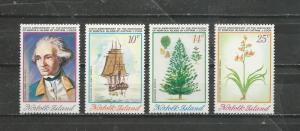 Norfolk Island Scott catalogue # 175-178 Mint NH Captain Cook