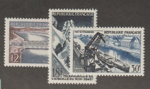 1956 France Sc# 807-09  Industry - MNH set Cv$12.85