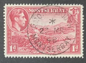 MONTSERRAT 1938 GVI  DEFINITIVE PENNY  SG102a USED