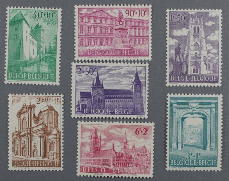 Belgium #B705-B711 MNH  Fine/VF SemiPostal Various Charities