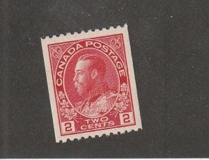 CANADA # 132 VF-MVLH KGV 2cts COIL STARTS AT 10%