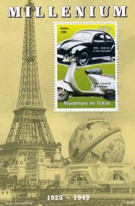 Chad 1999 Events 20th. Century 1926-1949 COCCINELLE VESPA s/s Perforated Mint NH