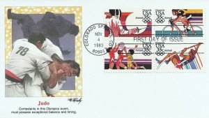 C109/C112   35c  OLYMPICS 1983 AIR MAIL - Fleetwood  combo