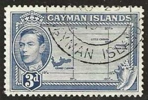 Cayman Islands 115, used. 1947. (C271)