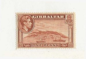 Gibraltar Sc #108a  1p brown perf 14 NH VF