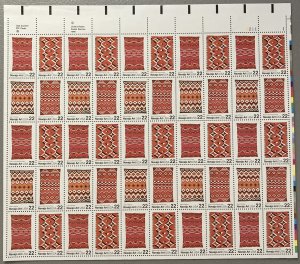 U.S. 1986 #2235-8 Sheet, Navajo Art, MNH.