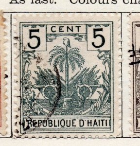 Haiti 1898 Early Issue Fine Used 5c. 100936