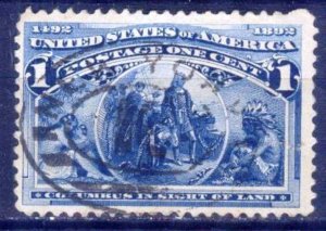 United States USA 1893 C. Columbus Discovery of America Sc. 230 Used