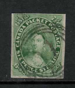 Canada #9 Used Fine With Light 4 Ring Cancel