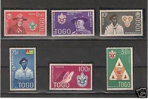 TOGO SC#401-406 SCOUTING (1961) MH