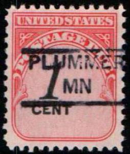 U.S. Precancel - Minnesota, Plummer - Scott J89