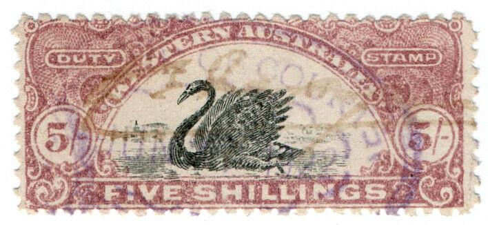 (I.B) Australia - Western Australia Revenue : Stamp Duty 5/-