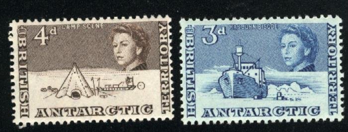 British Antarctic Territory #2-3  Mint NH VF 1963 PD