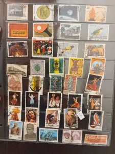 Mix Lot#7 of 40 Early Indian Used Stamps 1974 onwards