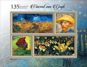GUINEA BISSAU - 2025 - Vincent van Gogh - Perf 4v Sheet - Mint Never Hinged