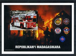 Malagasy 1999 FIRE ENGINES s/s Imperforated Mint (NH)