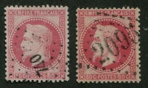 FRANCE #36, 36a USED
