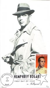 #3152 Humphrey Bogart Barre FDC