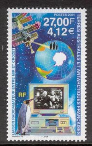 FRENCH ANTARCTIC 2001 Radio & Space Station; Scott 288, Yvert 295; MNH